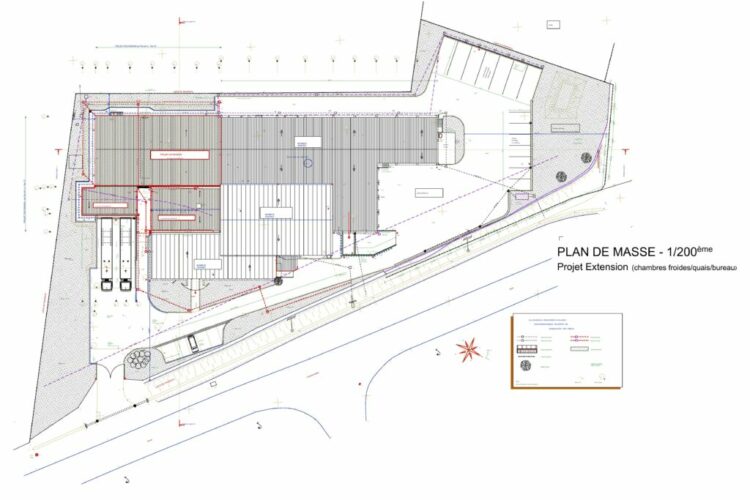 Ensemble immobilier dédié à une activité de « plateforme logistique pour produits frais et surgelés »