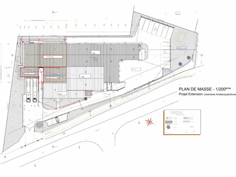 Ensemble immobilier dédié à une activité de « plateforme logistique pour produits frais et surgelés »