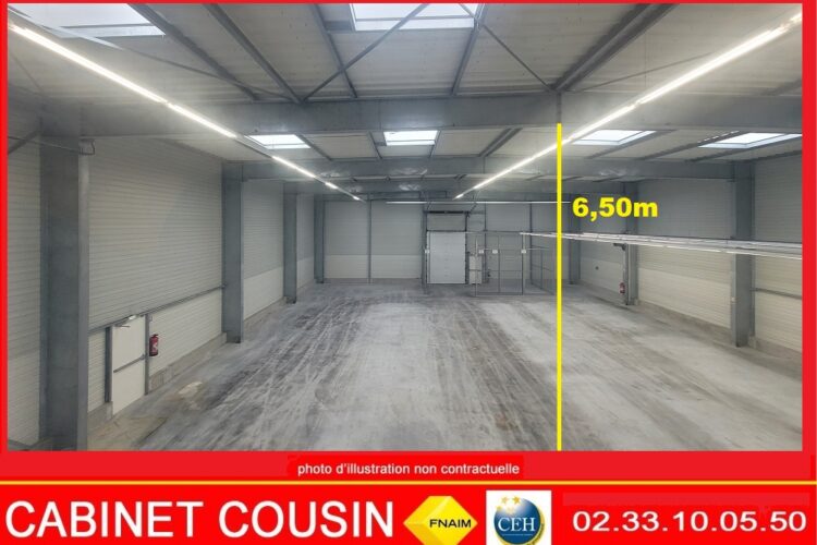 entrepot hauteur 6m – 480 m² – TOURLAVILLE
