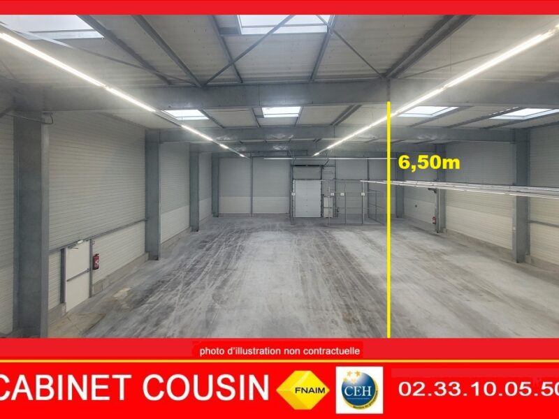 entrepot hauteur 6m – 480 m² – TOURLAVILLE